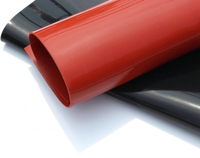 Black Color Silicone Rubber Sheet Smooth Surface 1.0 / 1.2m Width 10m